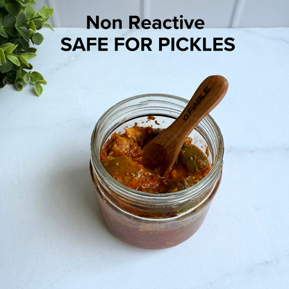 Fiable Neem Wood Masala Spoon set of 8 - 4small and 4 medium