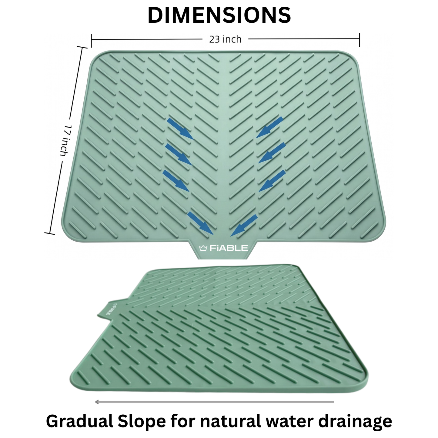 Fiable Silicone Dish Drying Multipurpose Mat