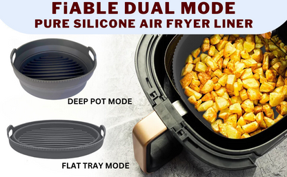 FIABLE Silicone Dual Mode Air Fryer Liner