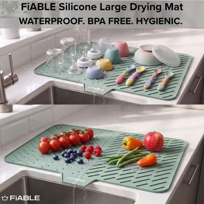 Fiable Silicone Dish Drying Multipurpose Mat