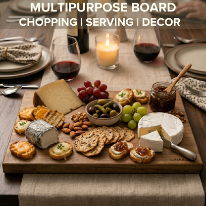 Fiable Single Block Solid Wood Chopping Board