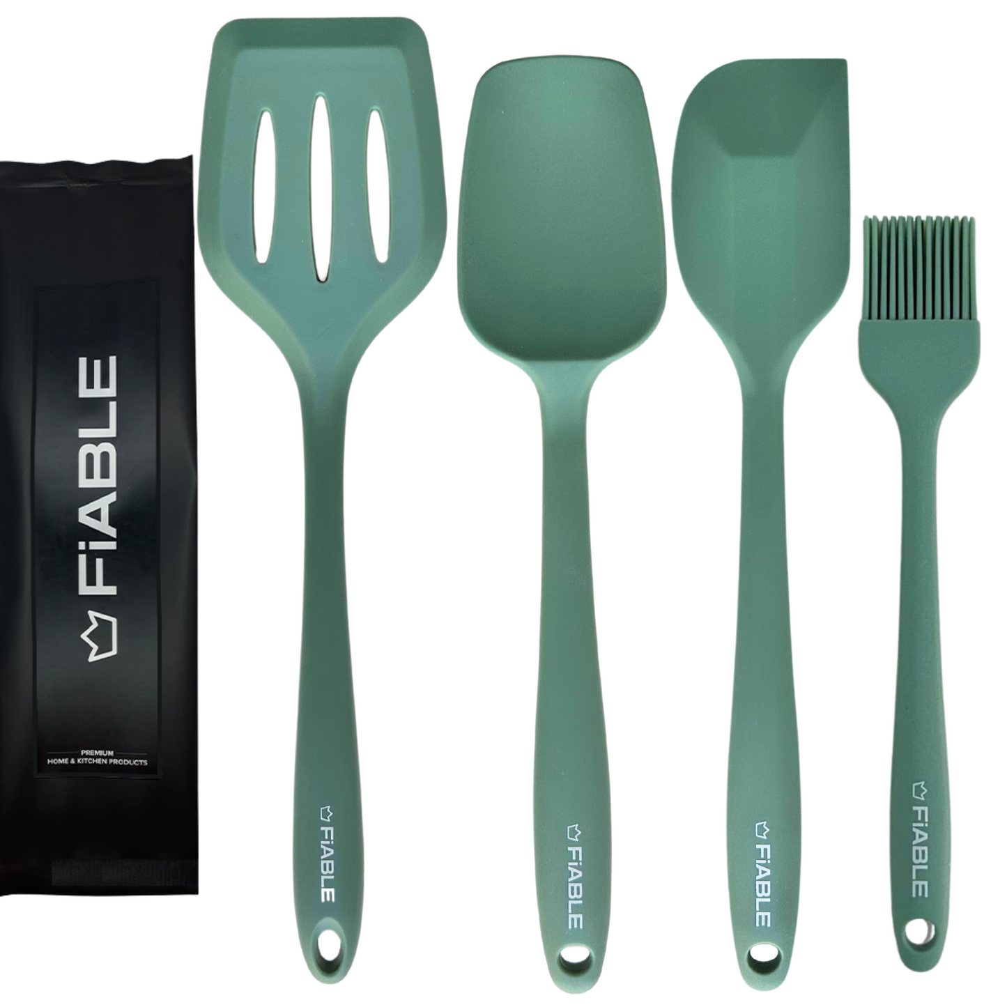 FiABLE Silicone Spatula Set of 4