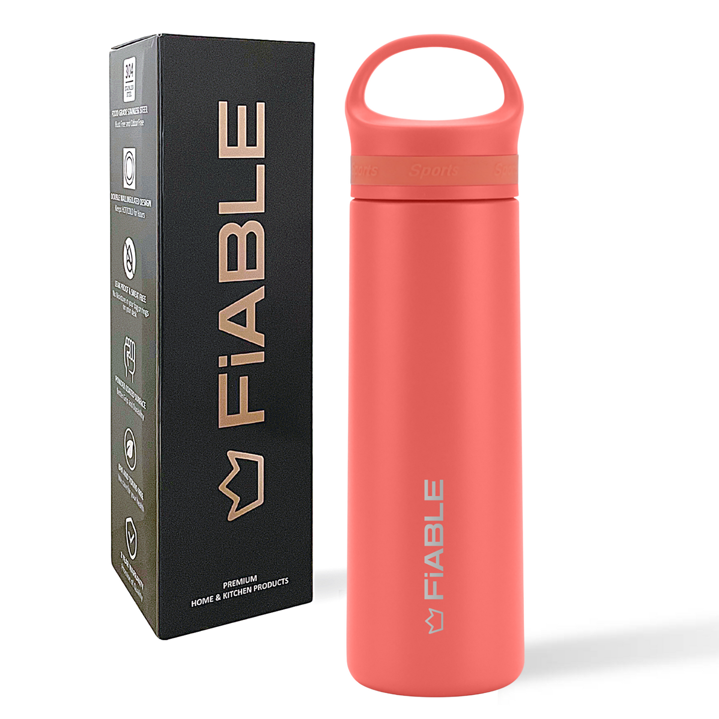 FiABLE ActiveSports Insulated Bottle 500ml - CoralCandy