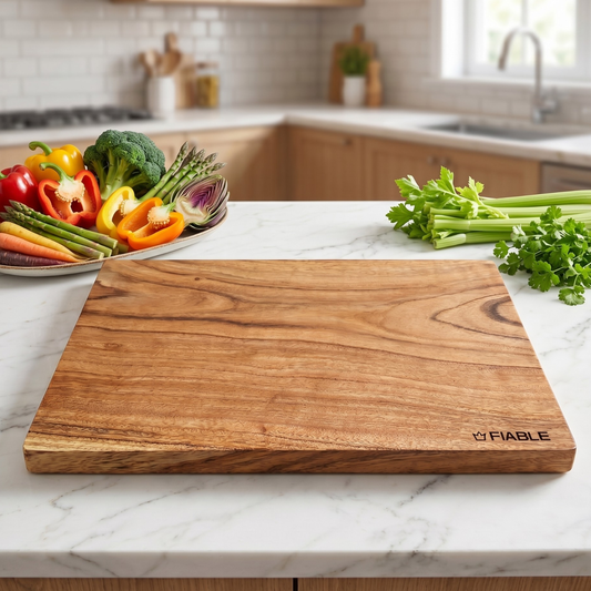 Fiable Single Block Solid Wood Chopping Board